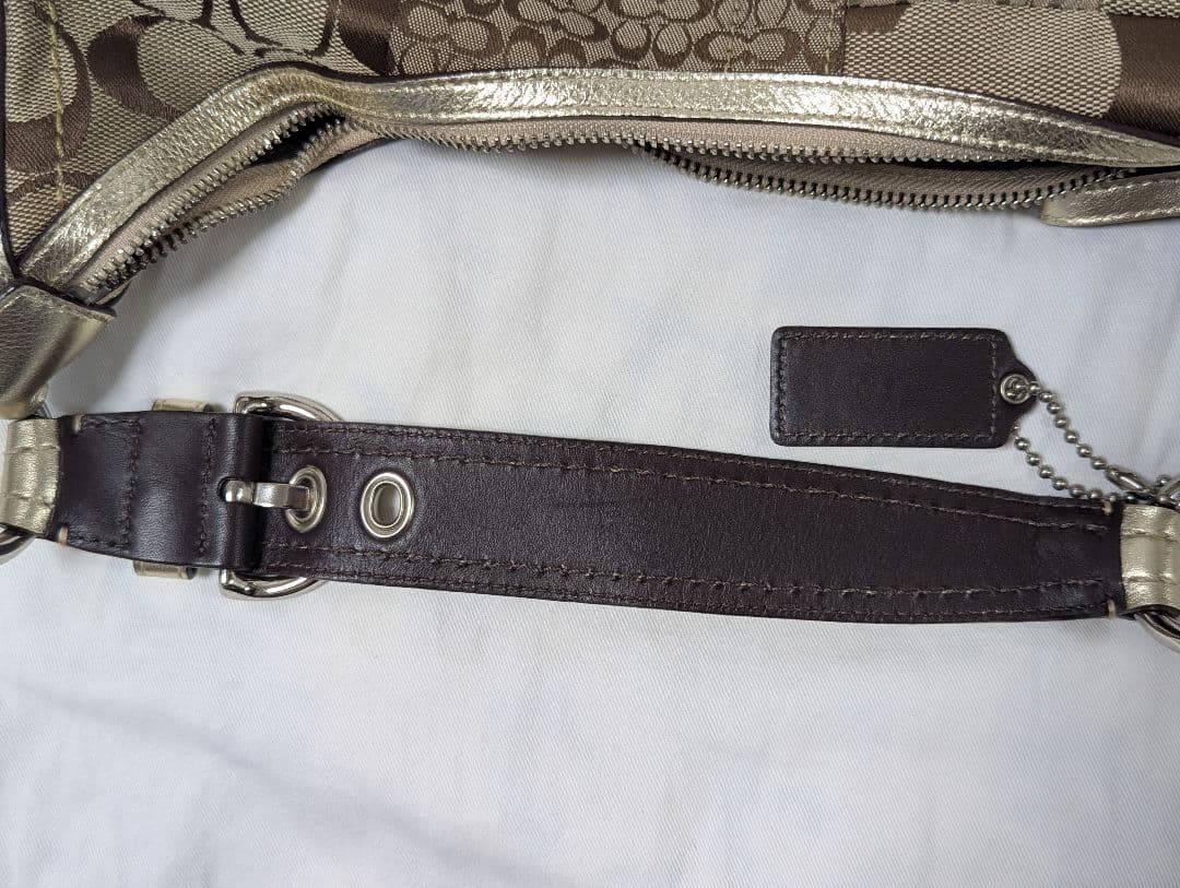 コーチ　COACH シグネチャー　ショルダーバック　パッチワーク　F12315