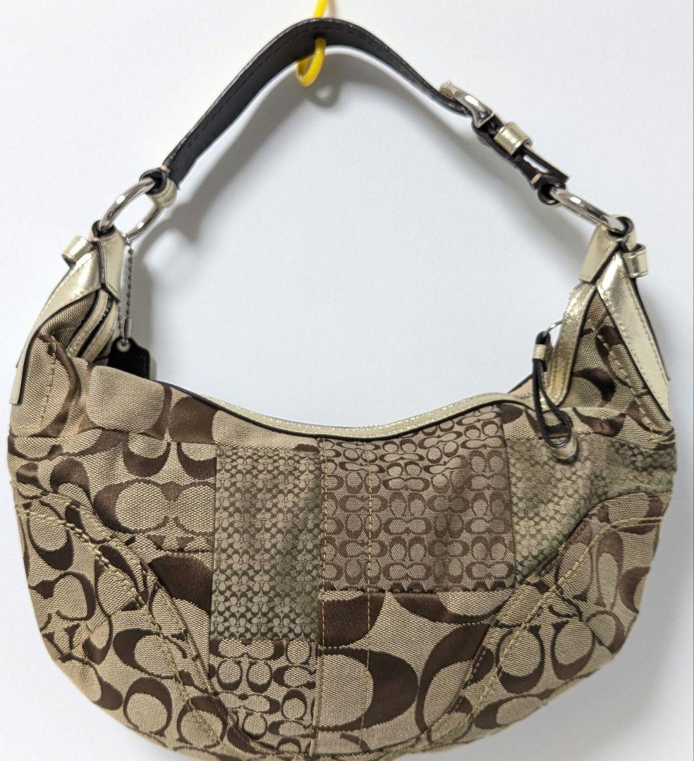コーチ　COACH シグネチャー　ショルダーバック　パッチワーク　F12315