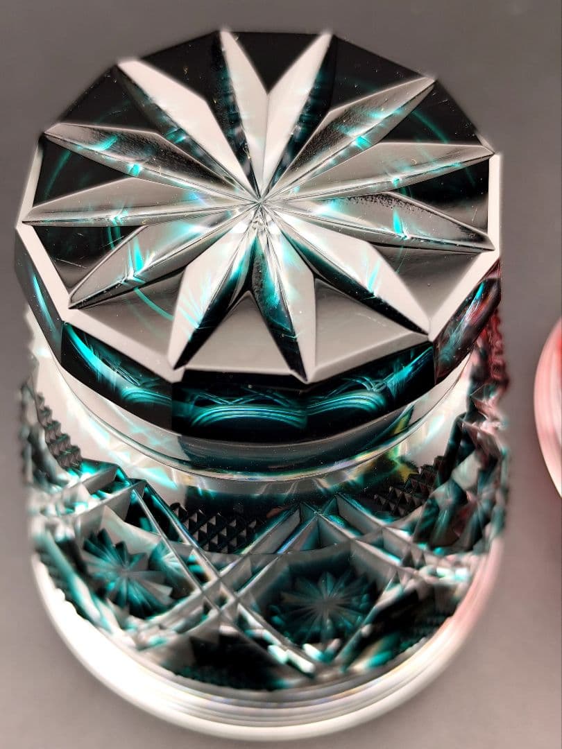 定価14万円超☆島津薩摩切子 焼酎オンザロック 2客（切子、江戸