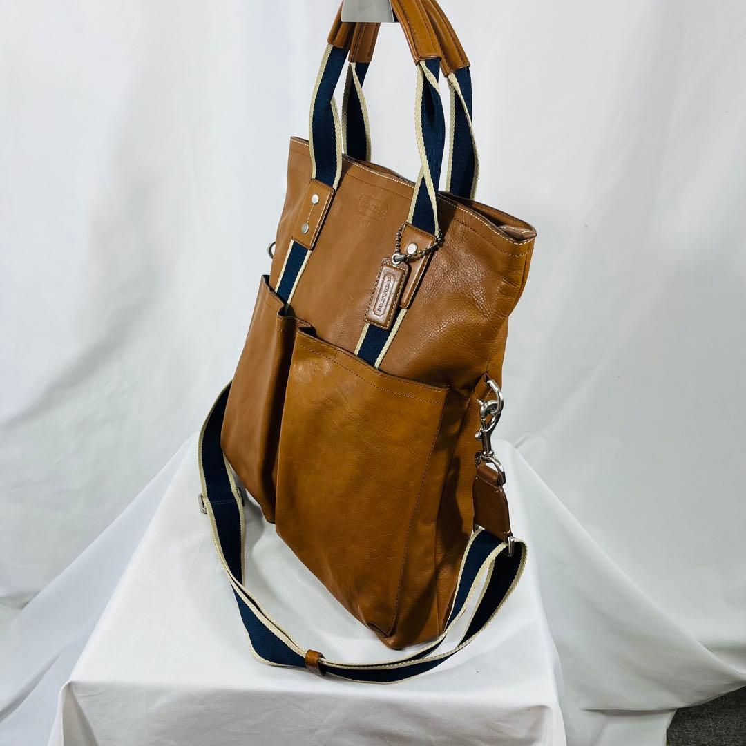 Coach コーチ　ヘリテージレザー２WAYトートバッグ70558 ユニセックス
