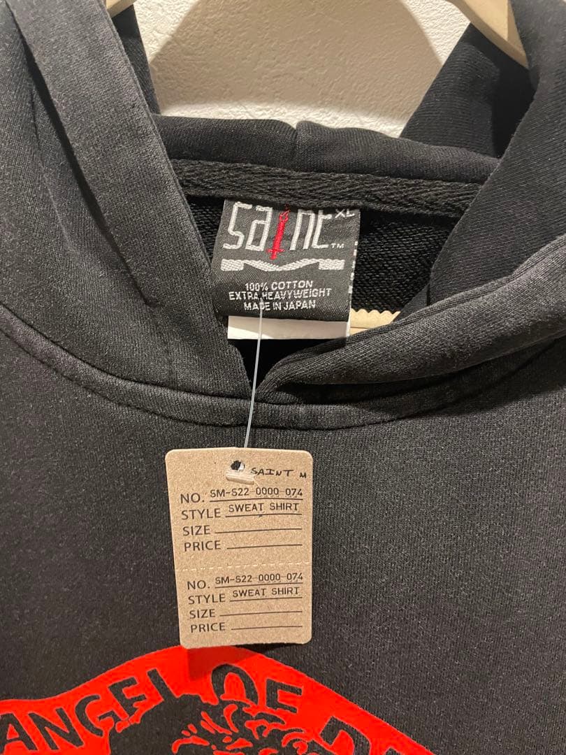 ANGEL OF DEATH パーカー ダークグレー SAINT Mサイズ