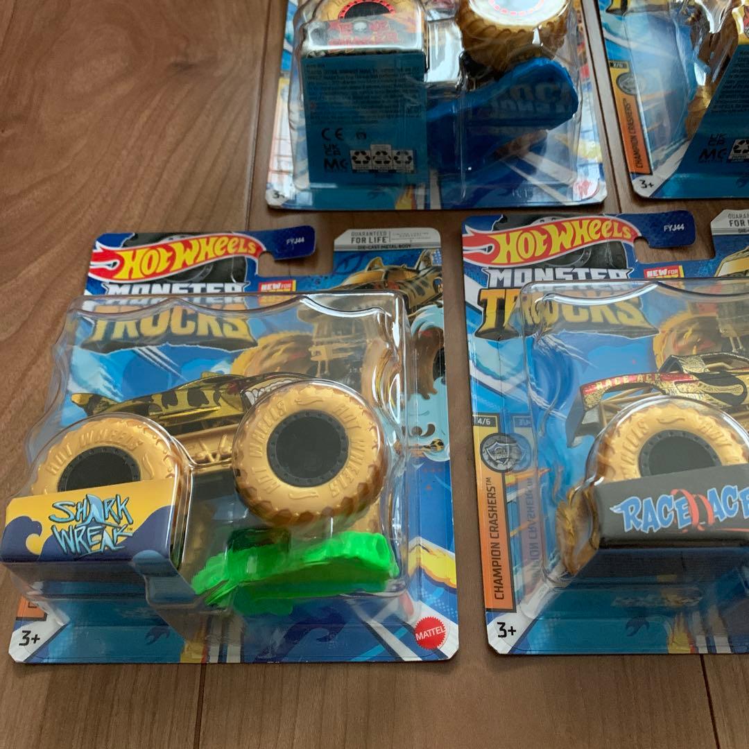 ‼️値下げ‼️ホットウィール　モンスタートラック　2023年発売　ゴールド版　全5種