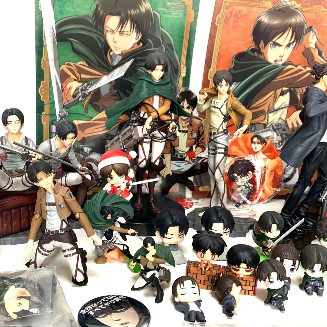進撃の巨人　リヴァイ　エレン　グッズ　セット　フィギュア　マスコットなど