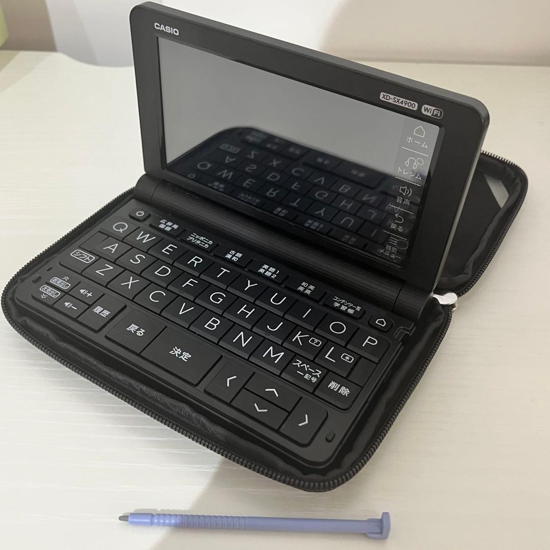 CASIO XD-SX4900 電子辞書 Wi-Fi機能搭載 ケース付き 価格変更 CASIO