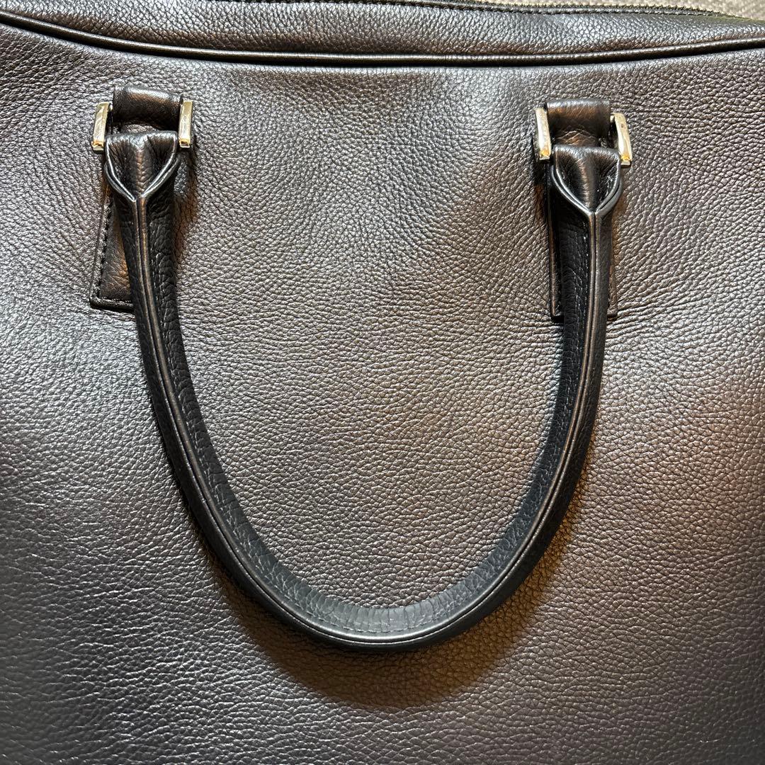 レザー ビジネスバッグ 黒