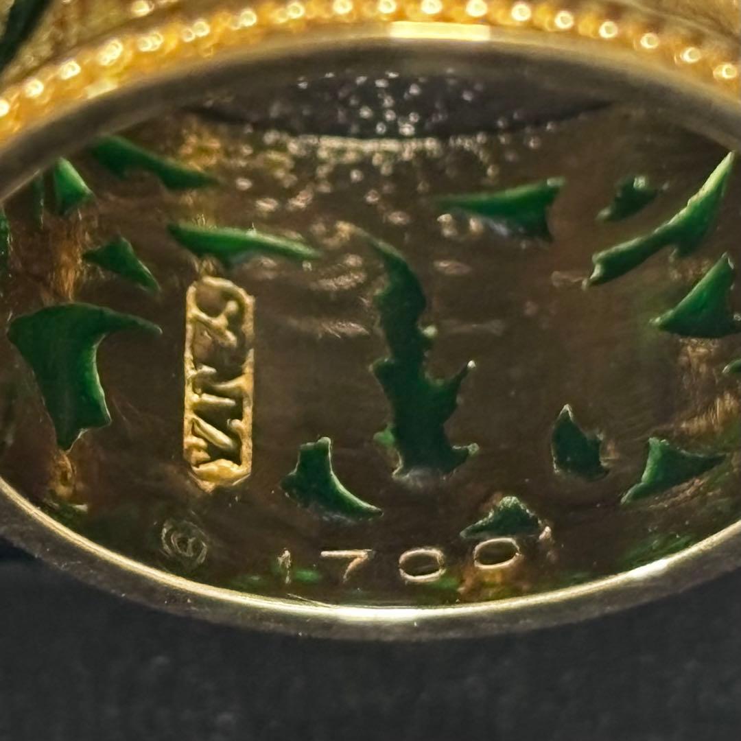 YANES ヤーネス　エマイユ　七宝焼　リング