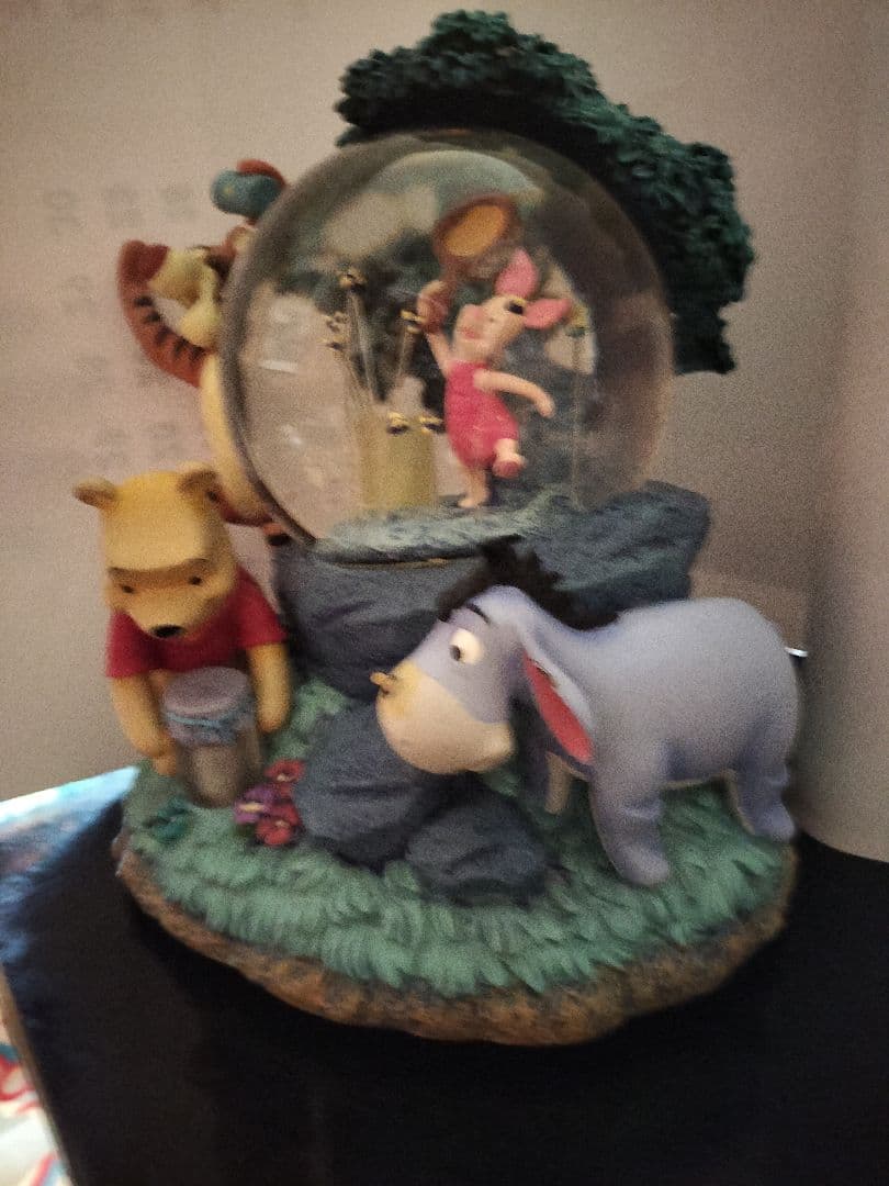 プーさん スノーグローブ フィギュア オルゴール Disney ディズニー
