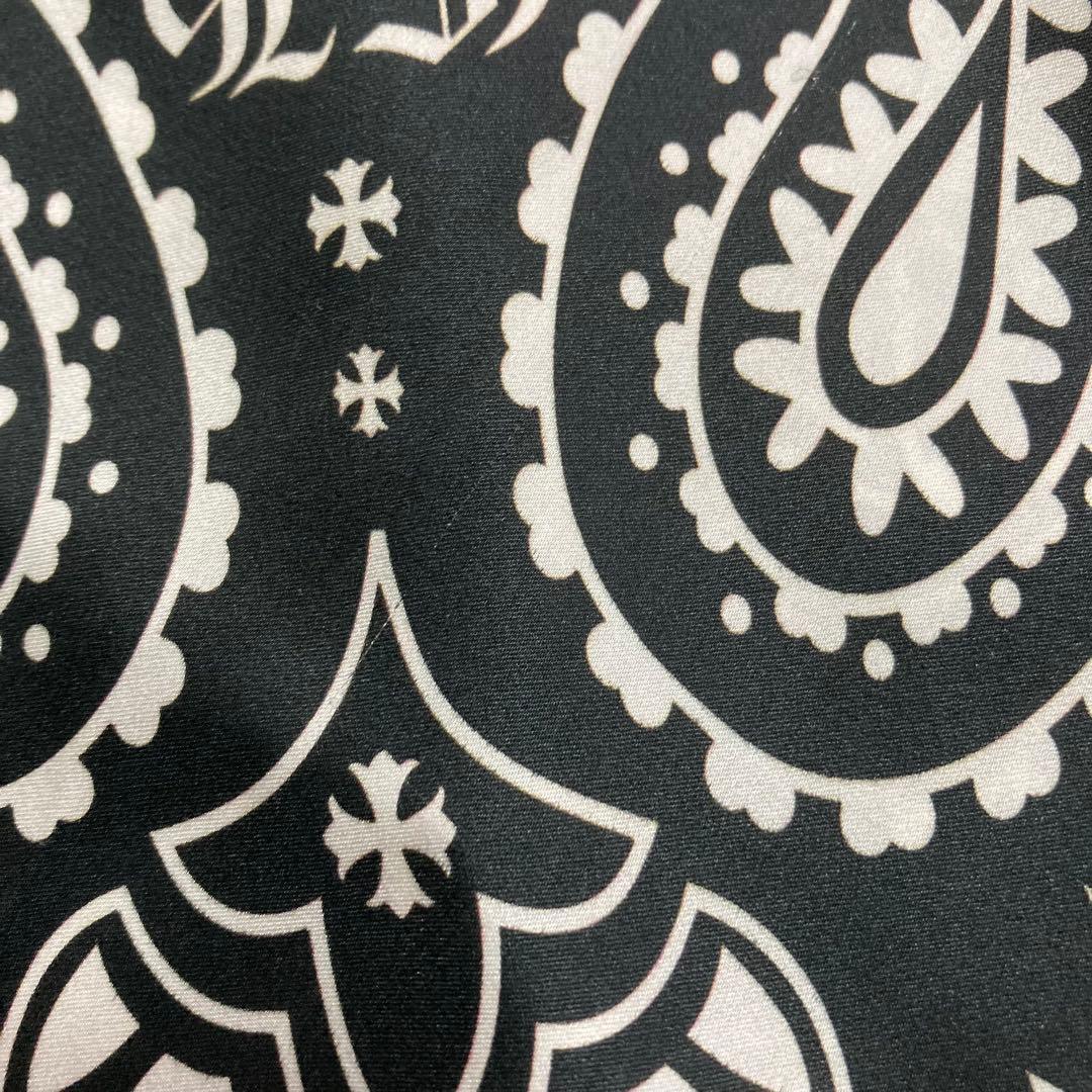 クロムハーツ　ペイズリー　バンダナ　シルクスカーフ