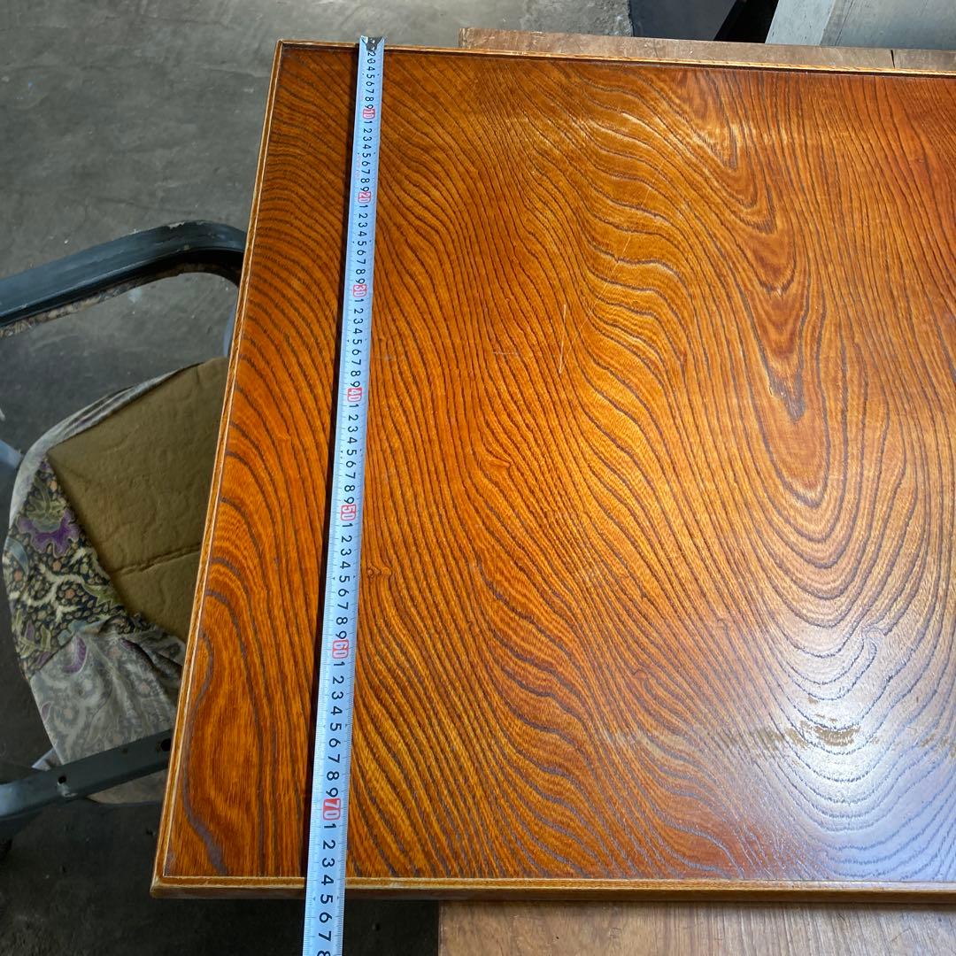 た*う様 昭和レトロ 縁がある天板 正方形 炬燵板 こたつ 天