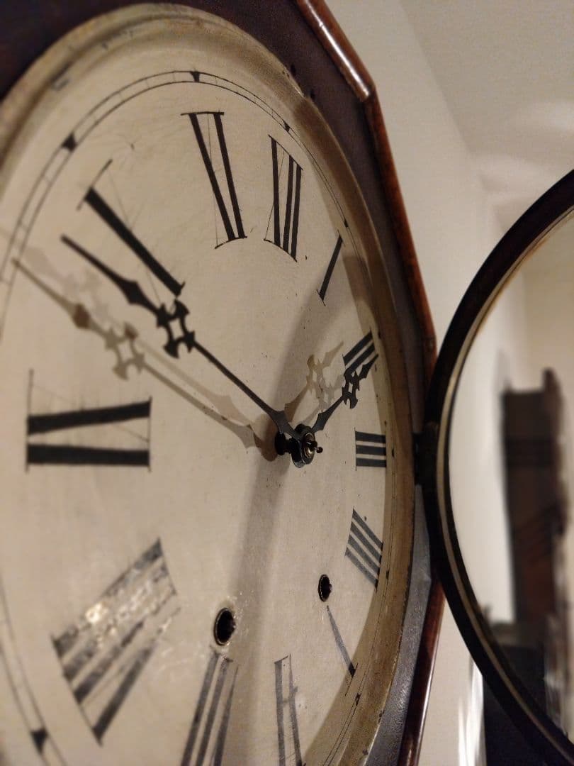 柱時計　整備済み　ニューヘブン　アンティーク　ボンボン時計　精工舎　ユンハンス