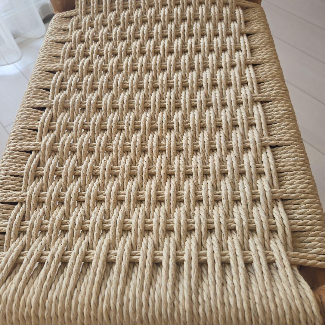 ナチュラル　ペーパーコード　ウッドスツール