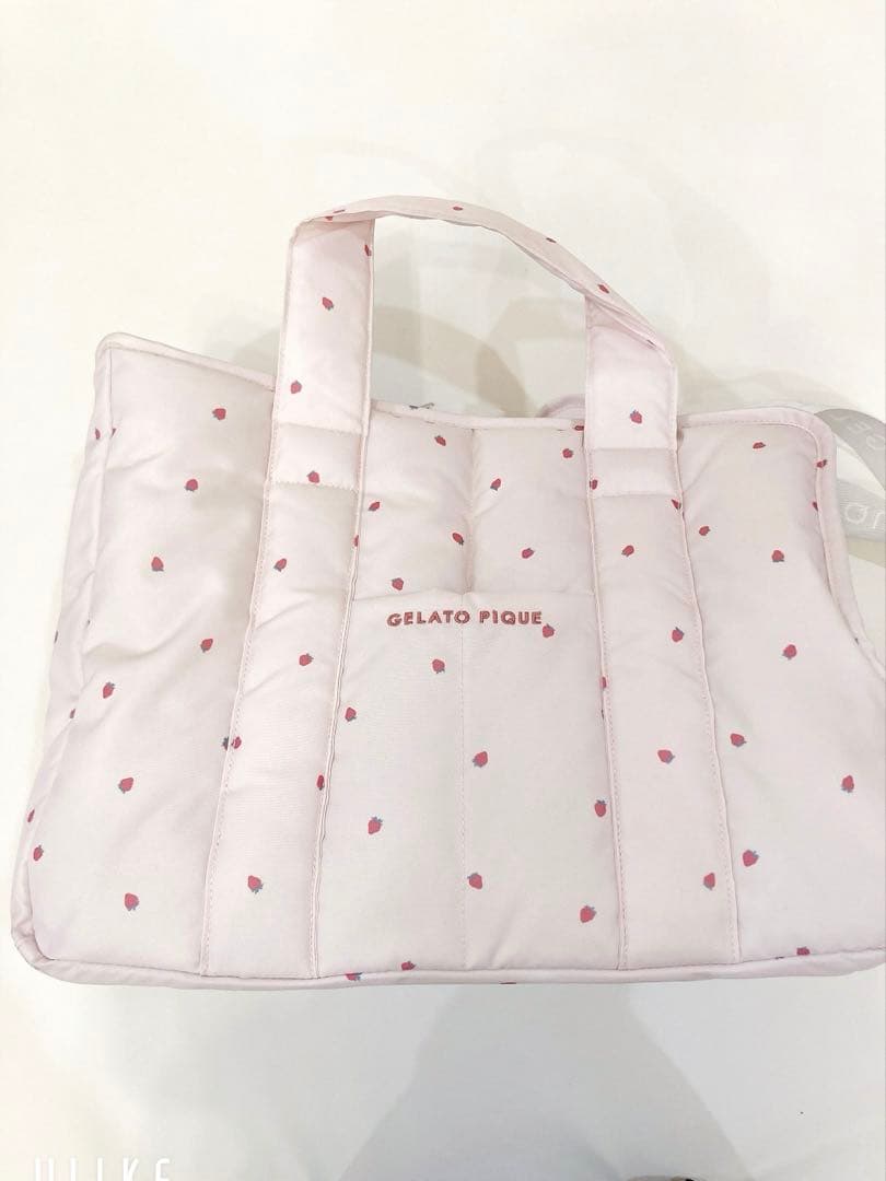 gelatopiqueジェラートピケ限定品ストロベリーキルティングキャリーバック
