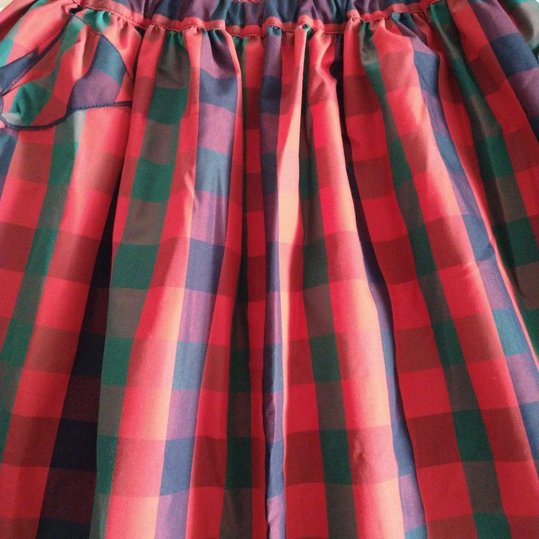 familiar チェックスカート　160 新品　ファミリアチェック　赤