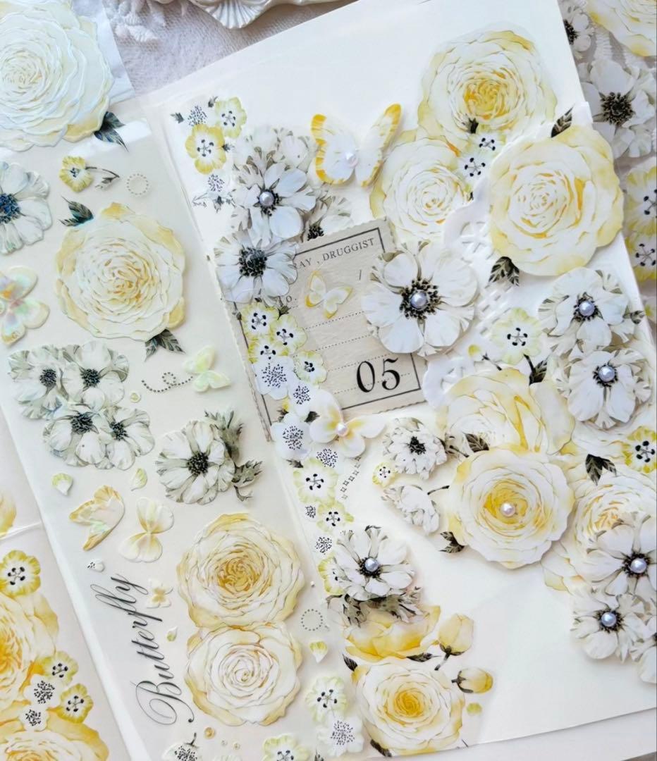 ⭐️SALE⭐️ 林野间《橙玫瑰》海外マスキングテープ　マステ 【2460】