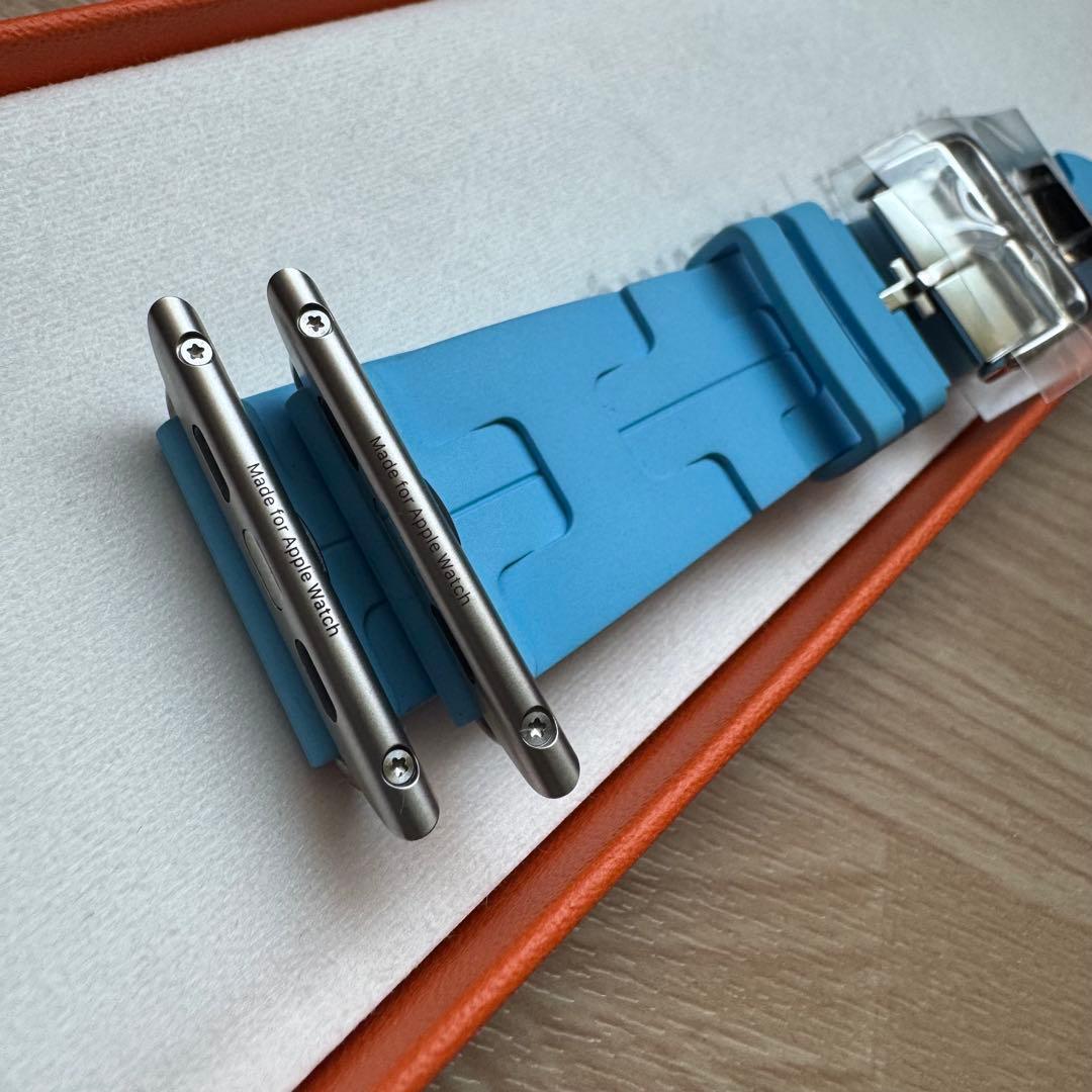 2452 Apple Watch エルメス　キリム　ブルーセレスト　スポーツ