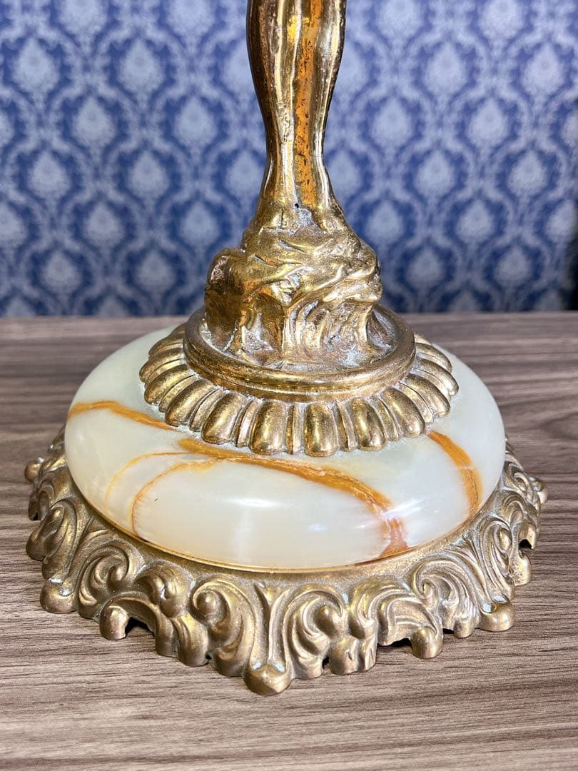 フランス製アンティーク キャンドルスタンド 5灯 真鍮 ブラス製