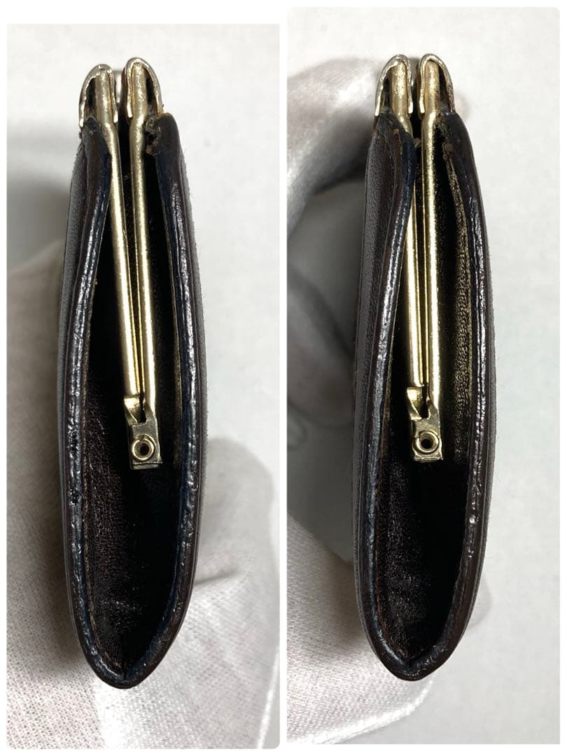 良品 FENDI フェンディ ズッカ キャンバス がま口 ケース 小銭入れ