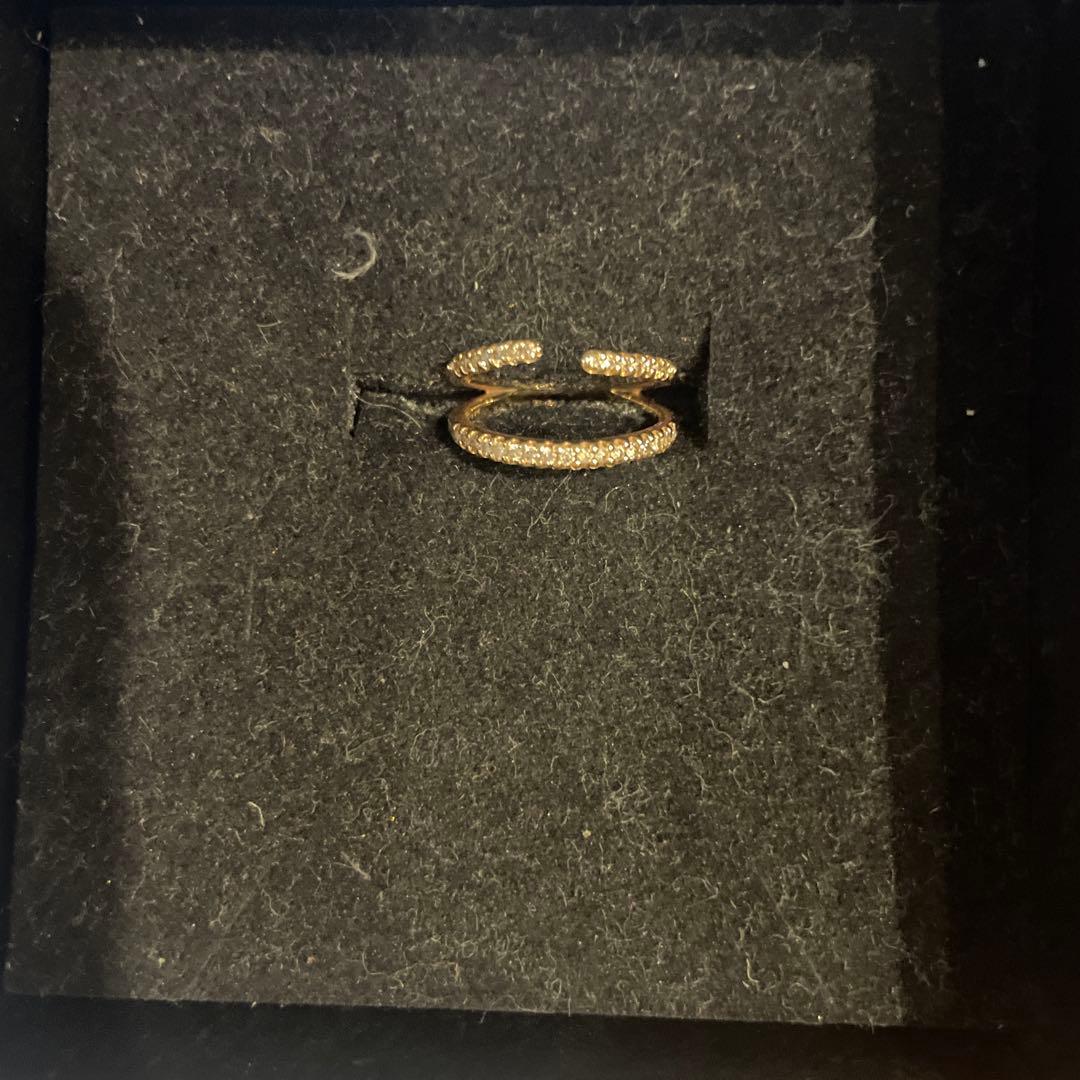 Hirotaka ヒロタカ マンタ ダイヤモンド ピンキーリング