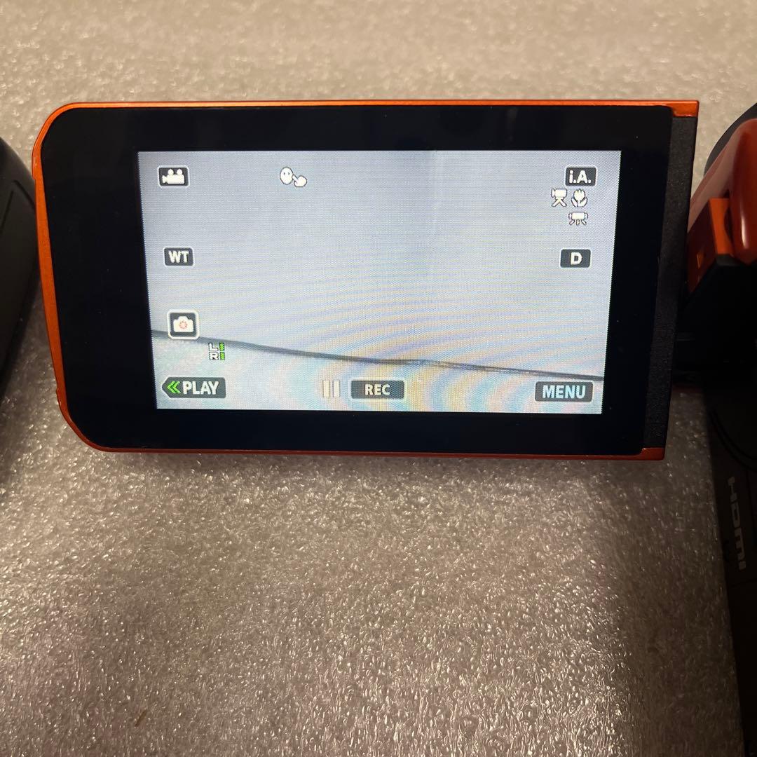 JVC Everio GZ-R300-D オレンジ動作OK SDカード付き