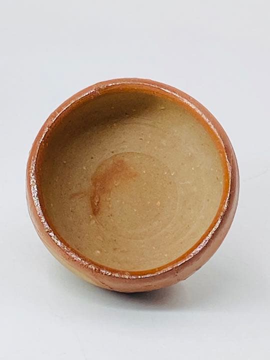 人間国宝【伊勢崎淳】備前　酒呑　ぐい呑み　桐共箱　栞　酒器　盃　美品