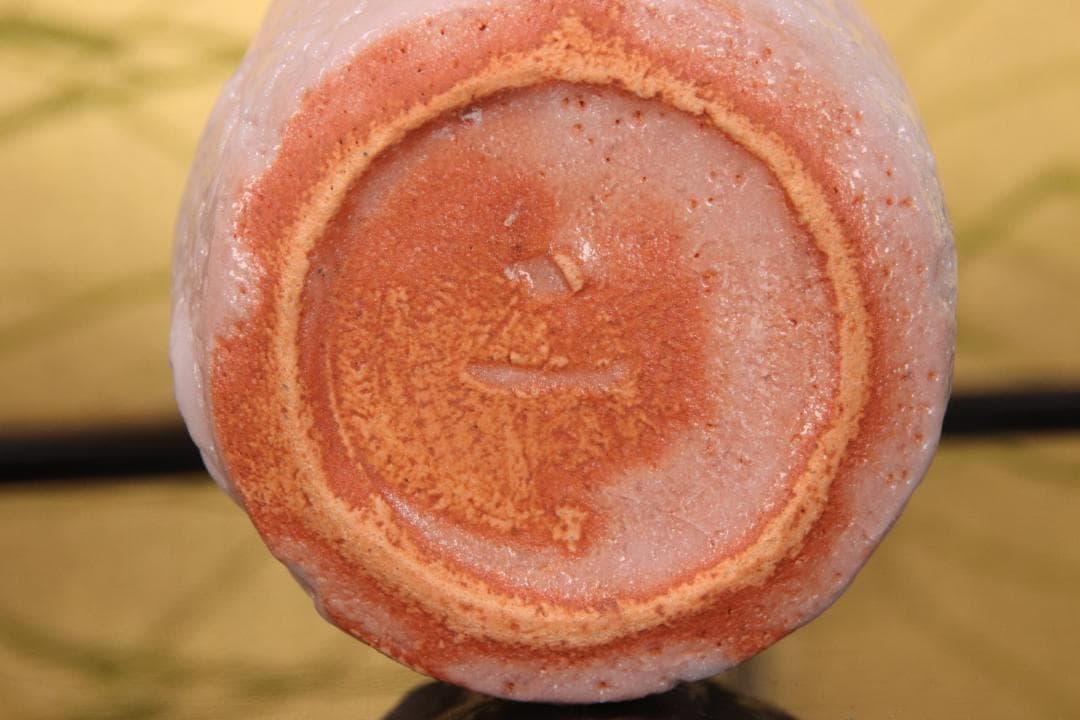 EE014　新品未使用　人間国宝　加藤孝造 志野ぐい呑 師 荒川豊蔵 共箱