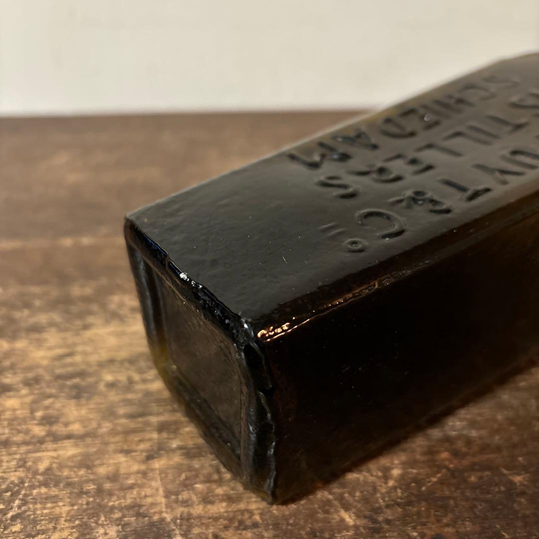 古いジンボトル ⑤アンティーク 古道具 骨董品 コンプラ瓶 東インド