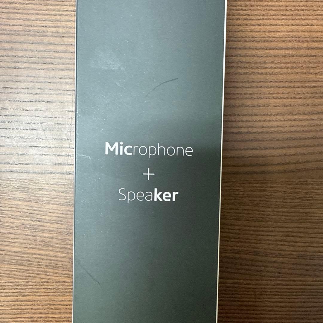 マイカープロ (白)　音響機器が要らないマイク　スピーカー付きマイク　オールイン