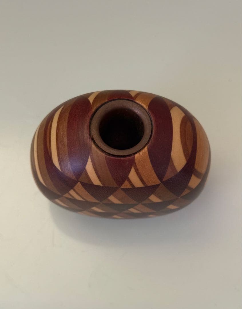 貴重☆かなざし☆金指勝悦☆寄木細工☆一輪挿し☆花