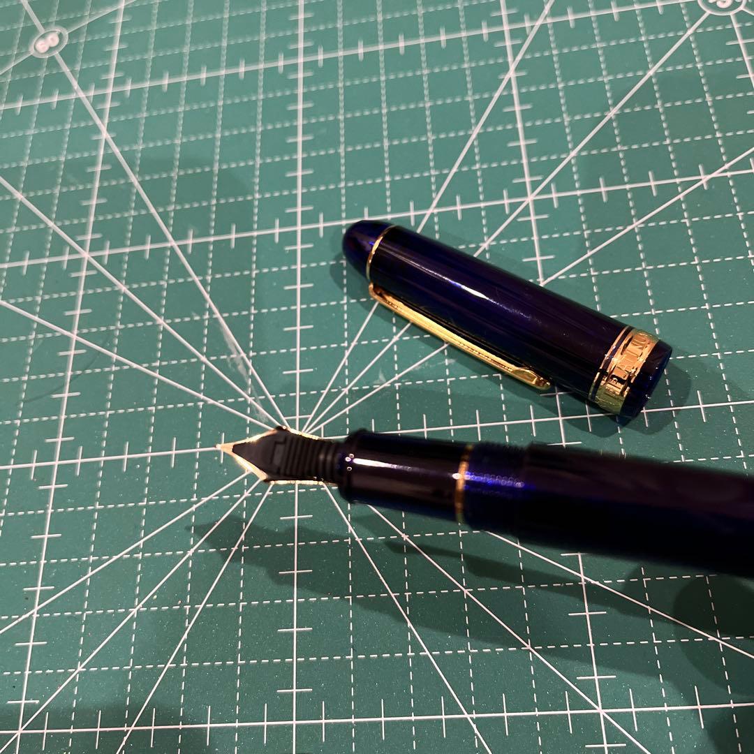 PLATINUM 14K F 万年筆 3776 センチュリー シャルトルブルー