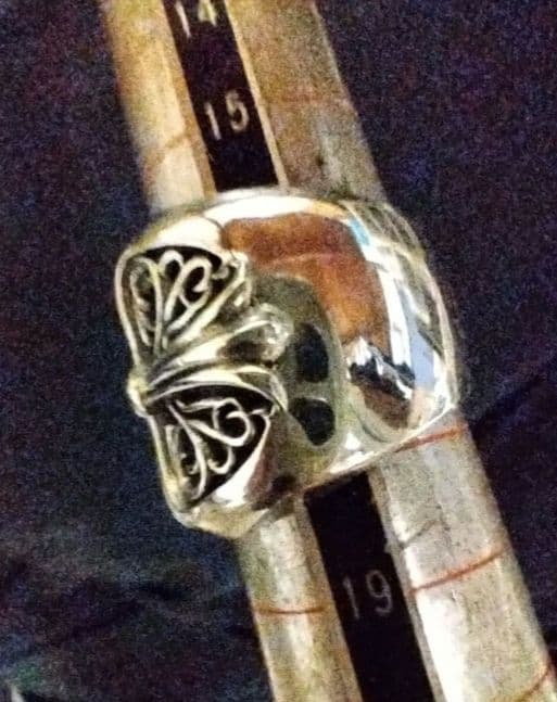 新品　約17.5~18号　オーバルクロスリング　silver925