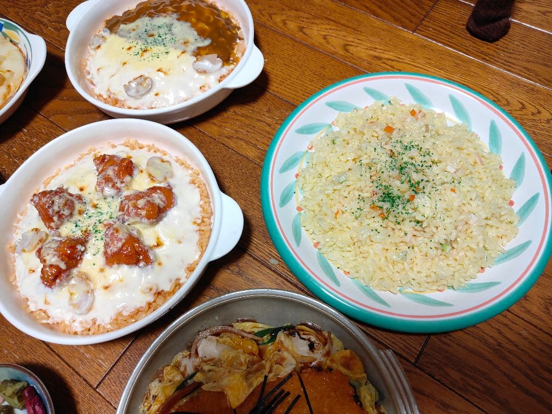 食品サンプル サンプル リアルサイズ ピラフ カツとじ ドリア グラタン