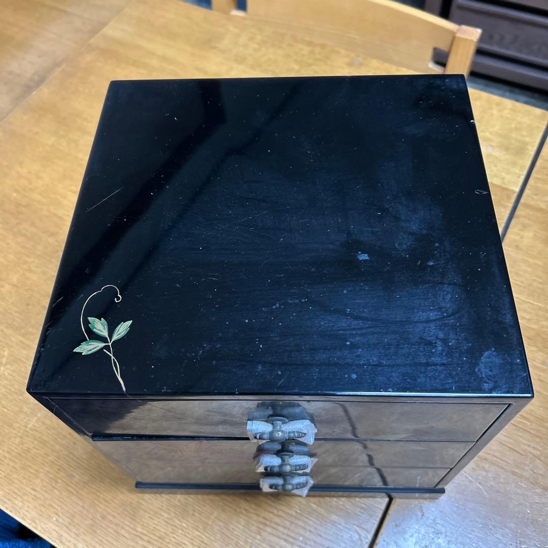 漆器 3段引き出し