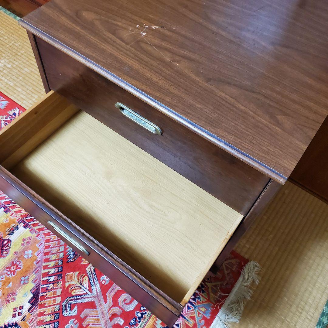 希少】USA 米軍放出ナイトテーブル サイドテーブル