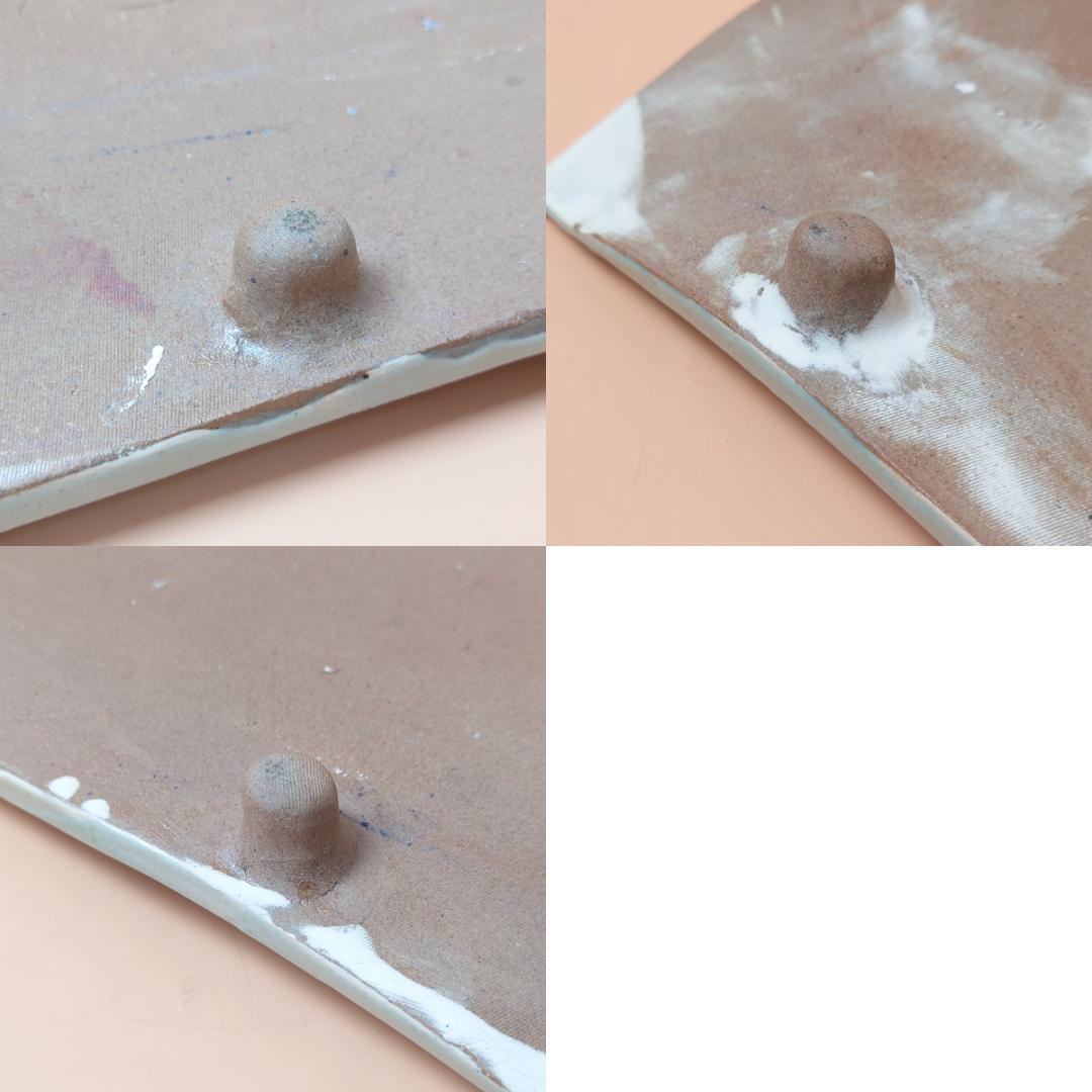 現状品】 陶器 大皿 銘あり 房山作？ 辰山作？ 秀貞 定価56000円