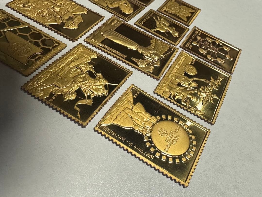 松本徽章工業　金属工芸品 プレート型 純金張 貴重 日本の老舗 27.06g