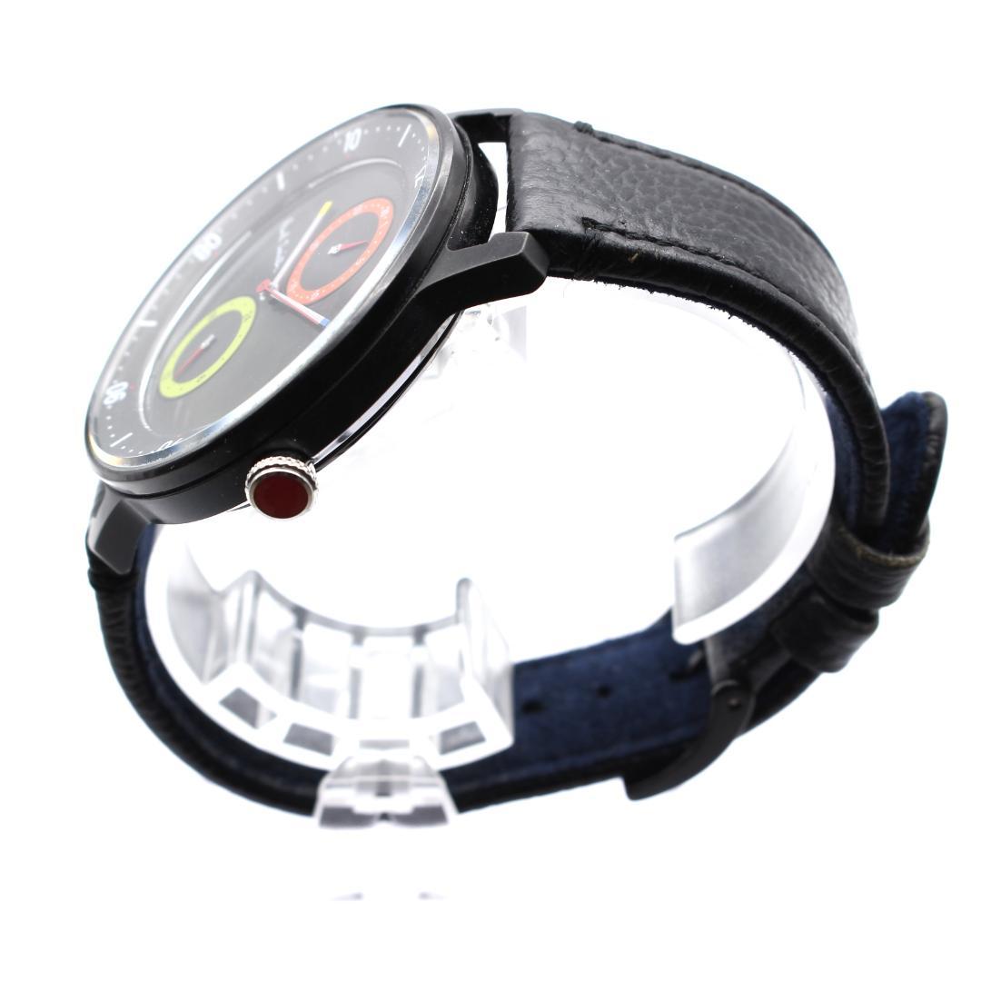 美品 ポールスミス 腕時計 2019本限定品 メンズ ブラック レザーベルト