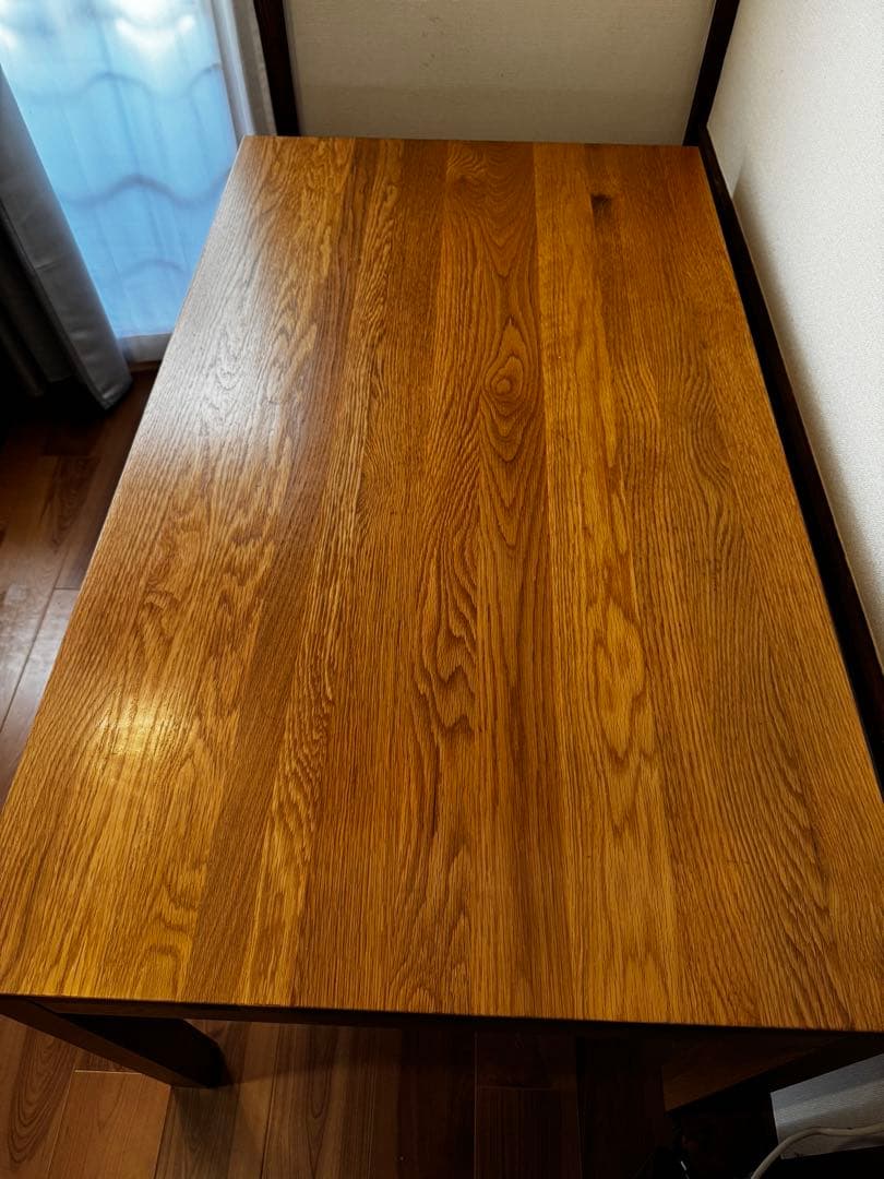 【4/18まで期間限定値下げ！】無印良品／無垢材引き出し付きダイニングテーブル