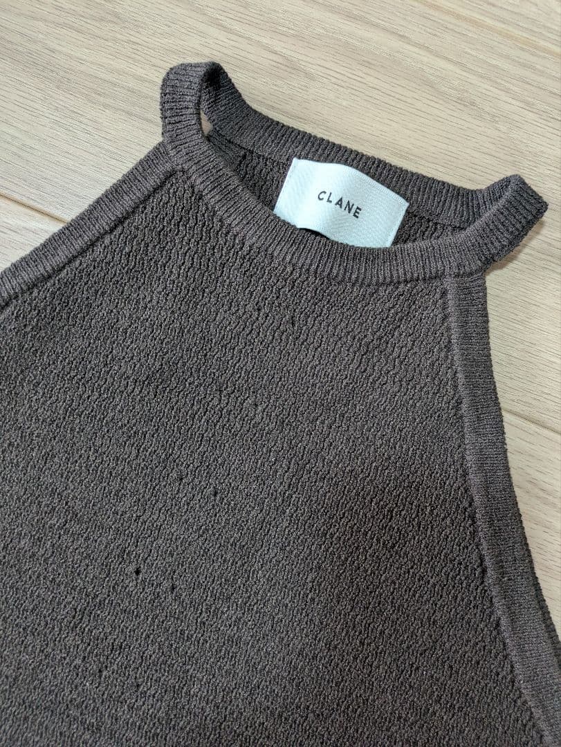 【新品】CLANE アメリカンスリーブニットトップス