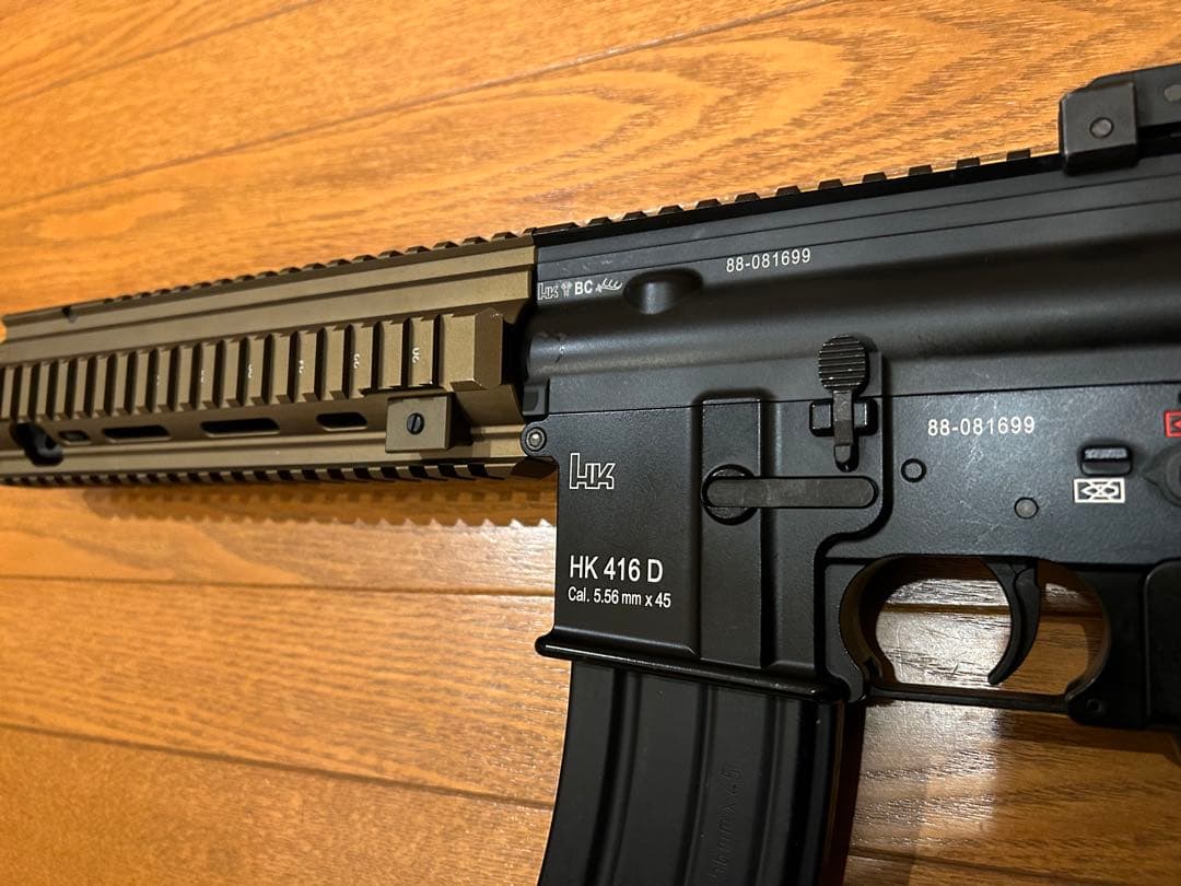 HK 416 D 次世代電動ガンロアレシーバーレーザ刻印追加、ハンドガードA5