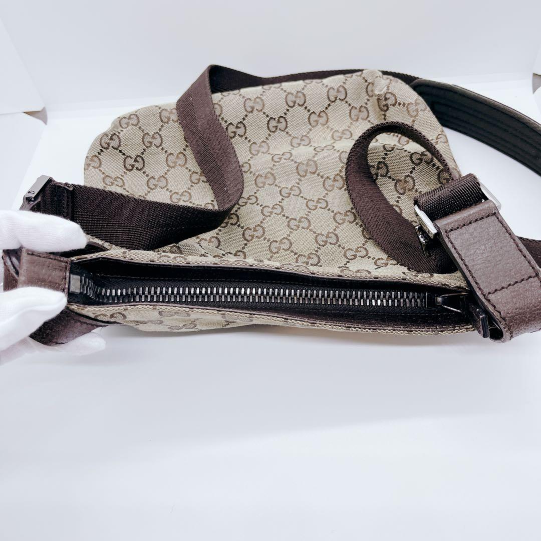 GUCCI GG柄キャンバス ショルダーバッグ ベージュ 122793