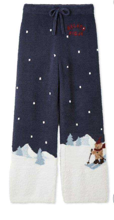 ジェラピケ　スキーベア　ホリデー　 ロングパンツ