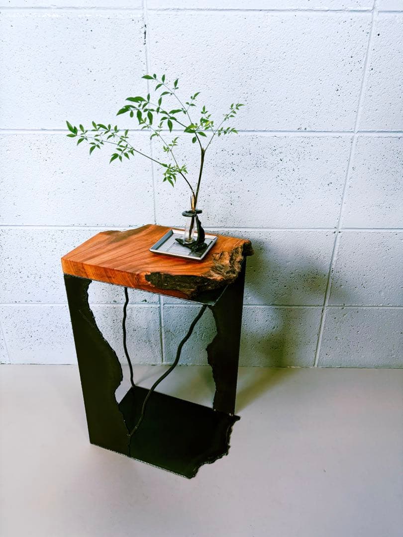 欅サイドテーブルコーヒーテーブルナイトテーブル観葉植物置き飾り台インダストリアル 欅サイドテーブルコーヒーテーブルナイトテーブル観葉植物置き飾り台