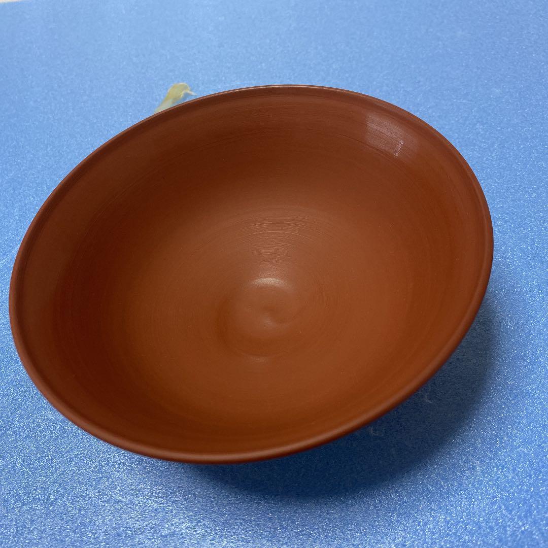 ＊- 50 抹茶茶碗　無名異焼き　中静玉山