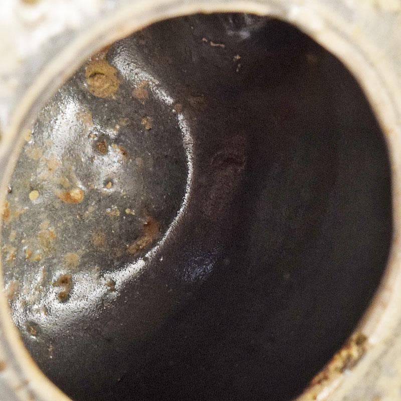 茶道具　花三島　茶入　前大徳　紫野　中村戒仙（高安）極め箱　V　8172