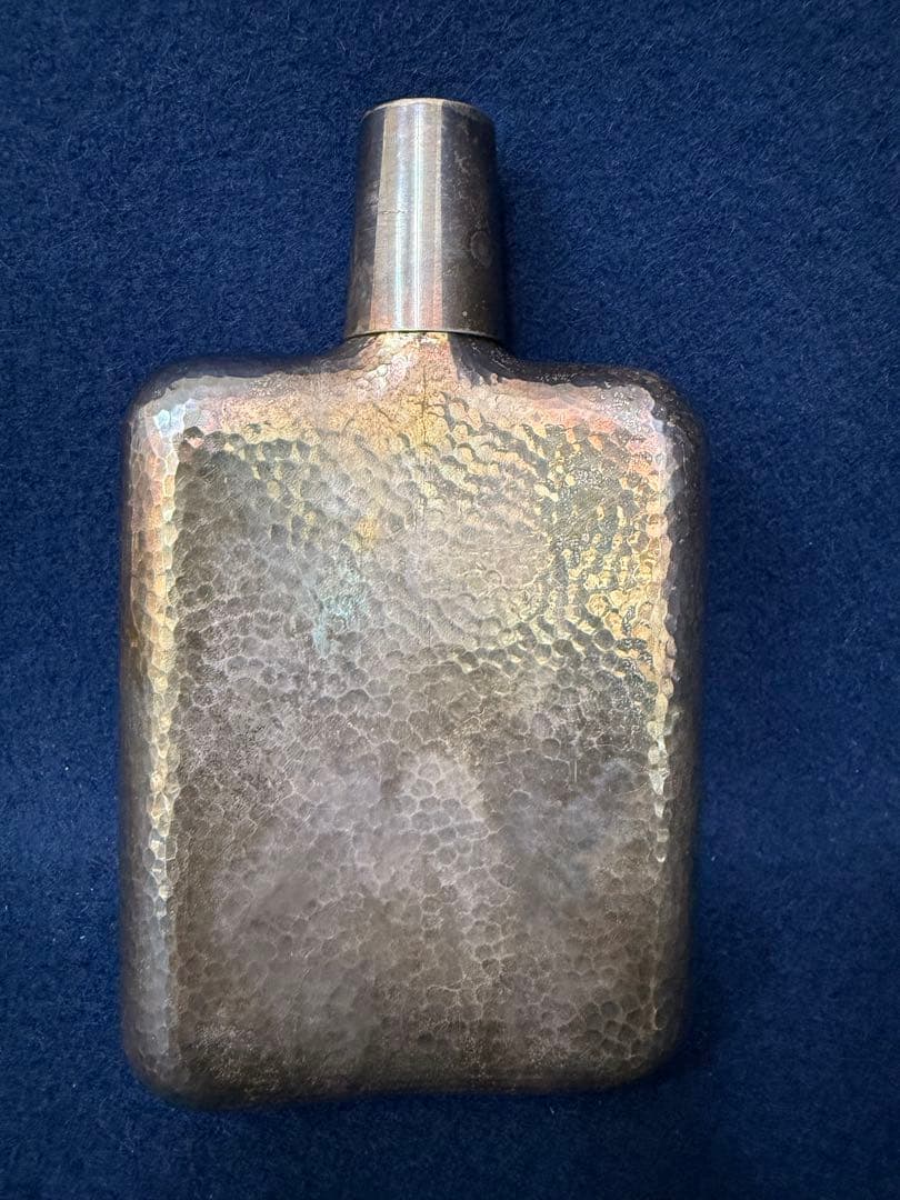 SILVER 刻印 シルバー 銀製 スキットル ウィスキーボトル 重さ189g