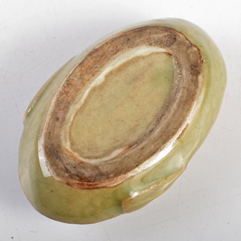 茶道具　青磁　鶏香合　時代箱付　V　R5553