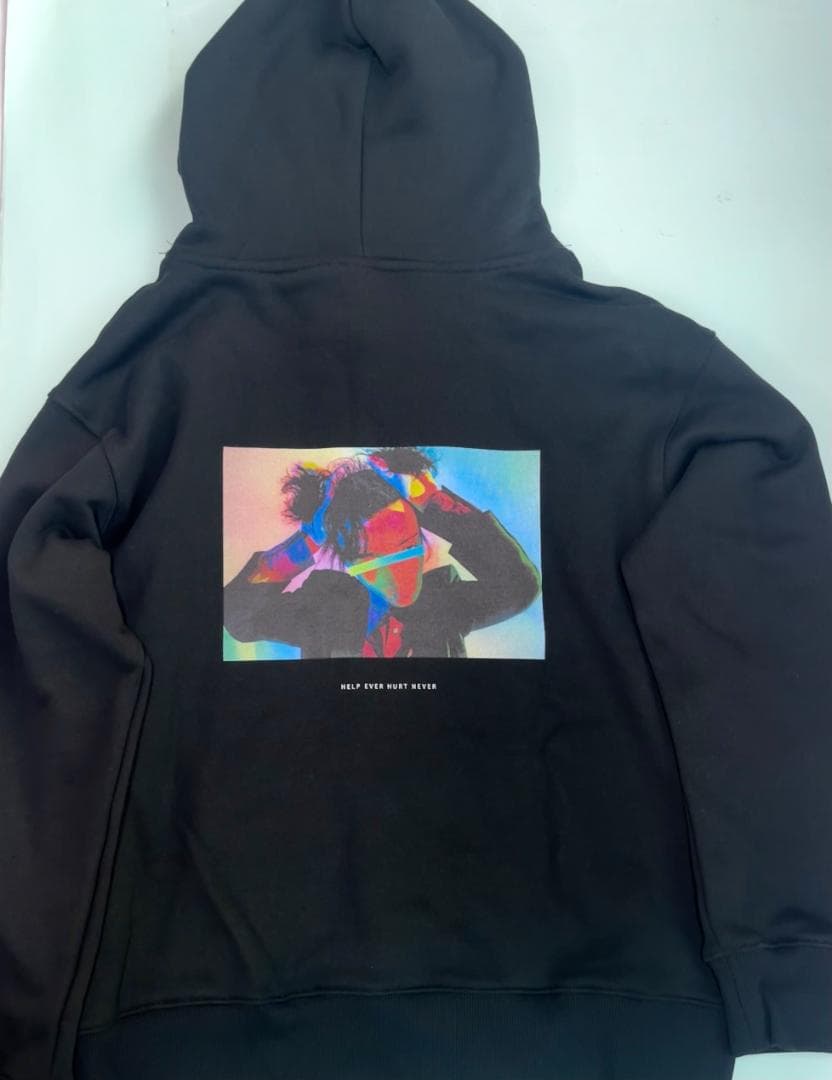 藤井風 パーカー Lサイズ help ever hurt never - メルカリ