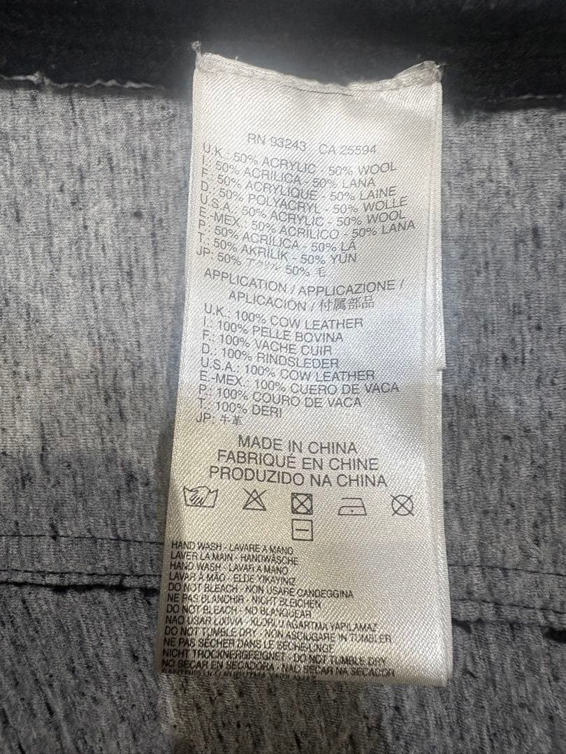 DIESEL ディーゼル　ニット生地　デニムジャケット調　ブラックジャケット