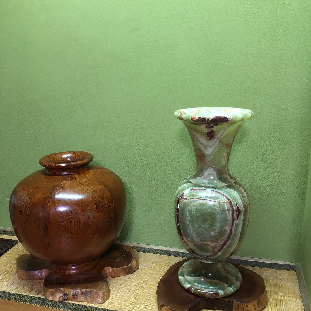 お値下げ】超希少オニキス特大サイズ飾り壺運気アップ玄関飾り床の間飾り