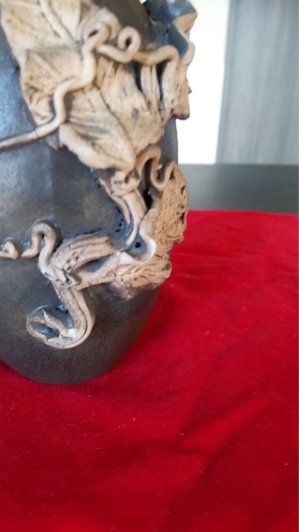 瀬戸焼　古瀬戸　貼花　徳利　酒器　古美術　煎茶器　古道具　丹波